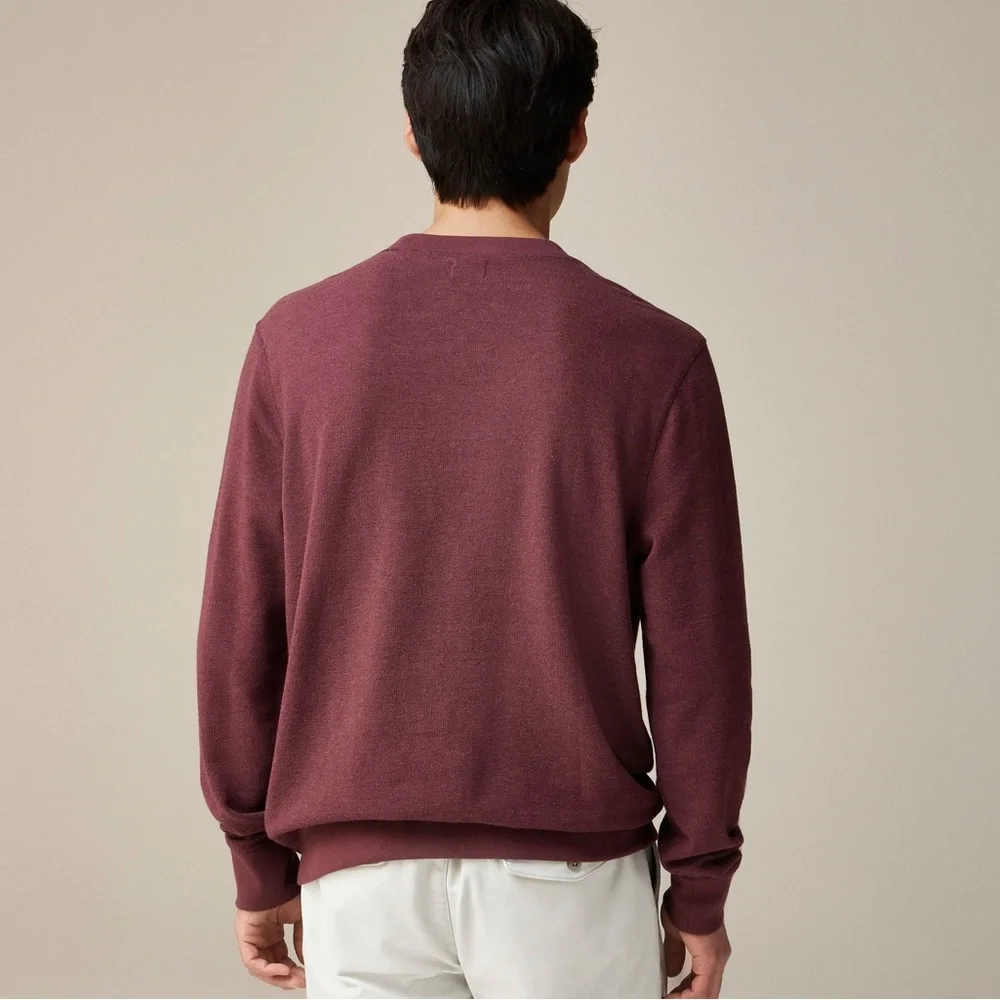 J.Crew Long-sleeve textured sweater-tee